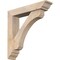 Ekena Millwork Legacy Traditional Smooth Bracket w/ Offset Brace, Douglas Fir, 5 1/2"W x 26"D x 26"H BKT0604X26X26LEC01SDF - alternate 1